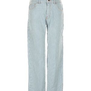 Oat New York Blue and White Striped Jeans Women’s 4/27 EUC